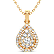 14K yellow gold 0.30 CTw DIAMOND PENDANT
