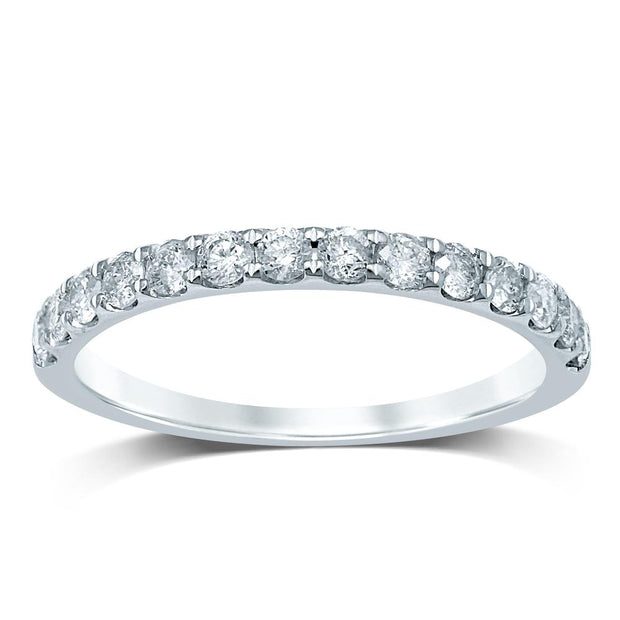 14K white gold 0.50 CTw DIAMOND BAND