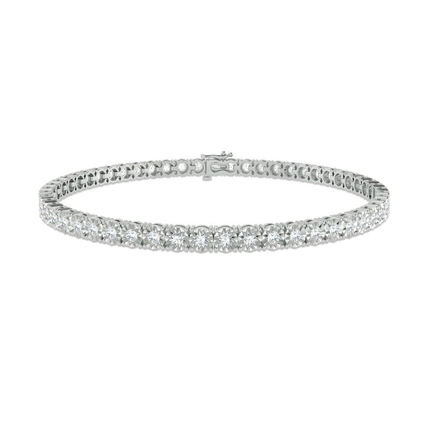 10K white gold 1.00 ctw Diamond Bracelet