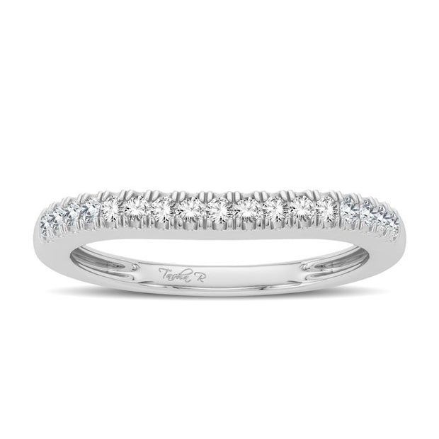 14K White Gold 0.17 CTw Diamond Enhancer Band