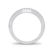 14K White Gold 0.17 CTw Diamond Enhancer Band