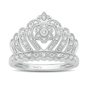 10K white gold 0.10 CTw Diamond Fashion Ring