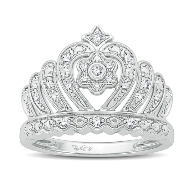 10K white gold 0.10 CTw Diamond Fashion Ring