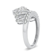 10K white gold 0.10 CTw Diamond Fashion Ring