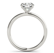 14K White Gold 1.04 CTW Lab-Grown Diamond Round Engagement RING