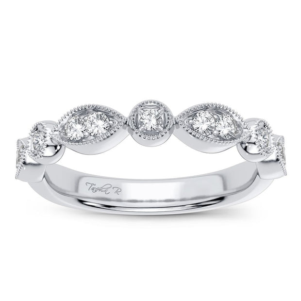 14K white gold 0.17 CTw Diamond anniversary Band