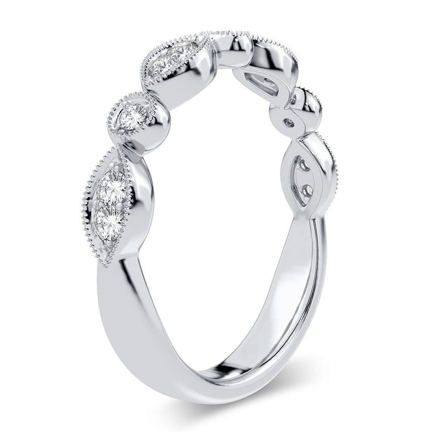 14K white gold 0.17 CTw Diamond anniversary Band