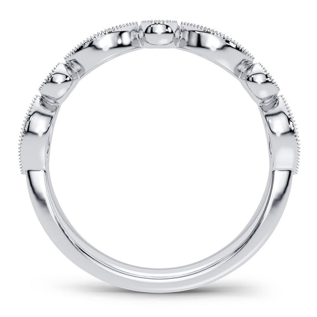 14K white gold 0.17 CTw Diamond anniversary Band