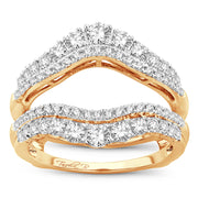 14k Yellow Gold 1.00 CTw Diamond Ring Guard