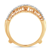 14k Yellow Gold 1.00 CTw Diamond Ring Guard