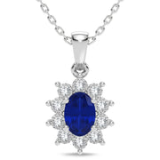 10K WHITE GOLD 0.05 CTW Diamond Pendant