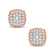 14K Rose Gold 0.50 CTW Diamond EarringS