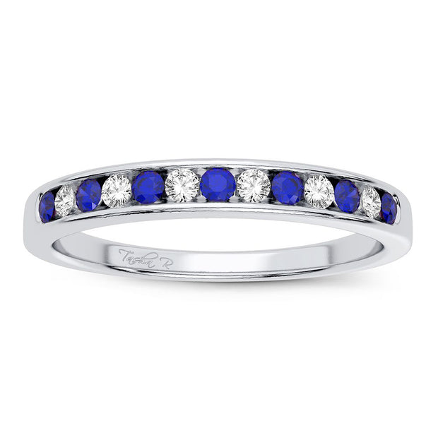 14K white gold 0.08 CTw Diamond Band