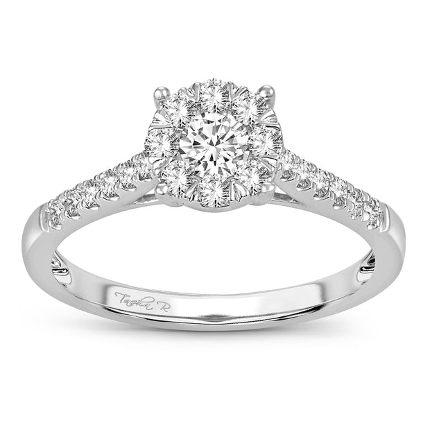 14K WHITE GOLD 0.50CTW Diamond ring