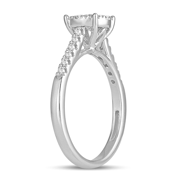 14K WHITE GOLD 0.50CTW Diamond ring