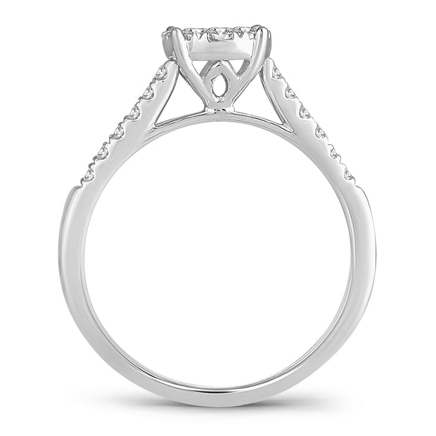 14K WHITE GOLD 0.50CTW Diamond ring