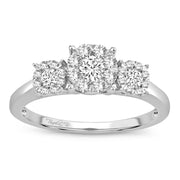 14K White Gold 0.50 ctw Diamond ring