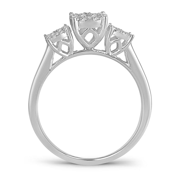 14K White Gold 0.50 ctw Diamond ring