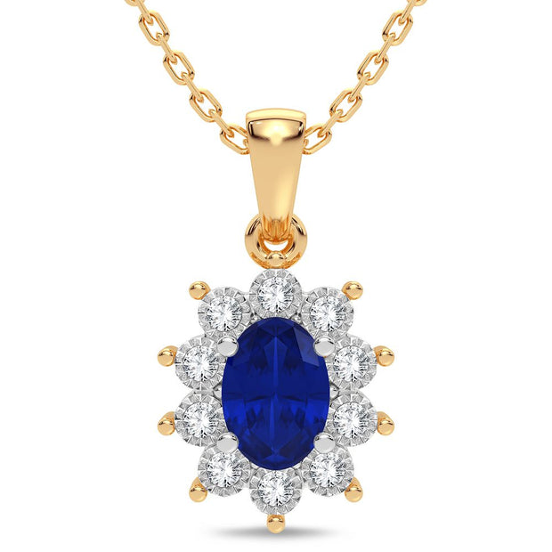 10K YELLOW GOLD 0.05 CTW Diamond Pendant