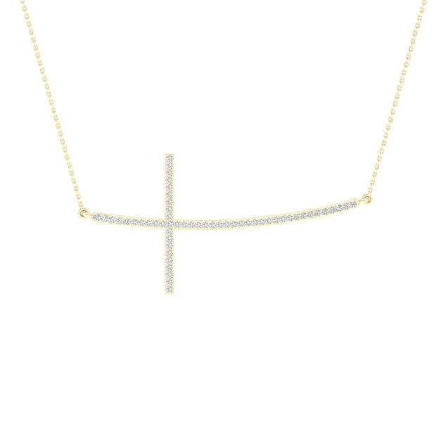 10K yellow gold 0.15 ctw Diamond Necklace