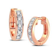 10K rose gold 0.05 CTw Diamond Earrings