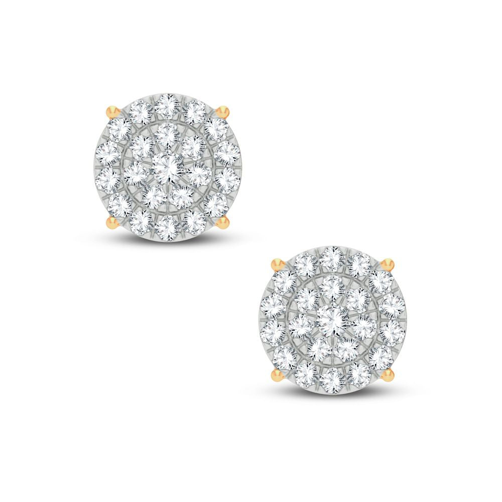 10K Yellow Gold 0.50 ctw Diamond Earring