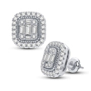 10K white gold 0.40 CTw DIAMOND Earrings
