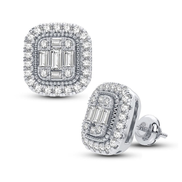 10K white gold 0.40 CTw DIAMOND Earrings