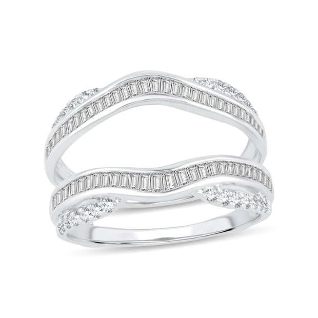 14K white gold 0.75 ctw Ring Guard