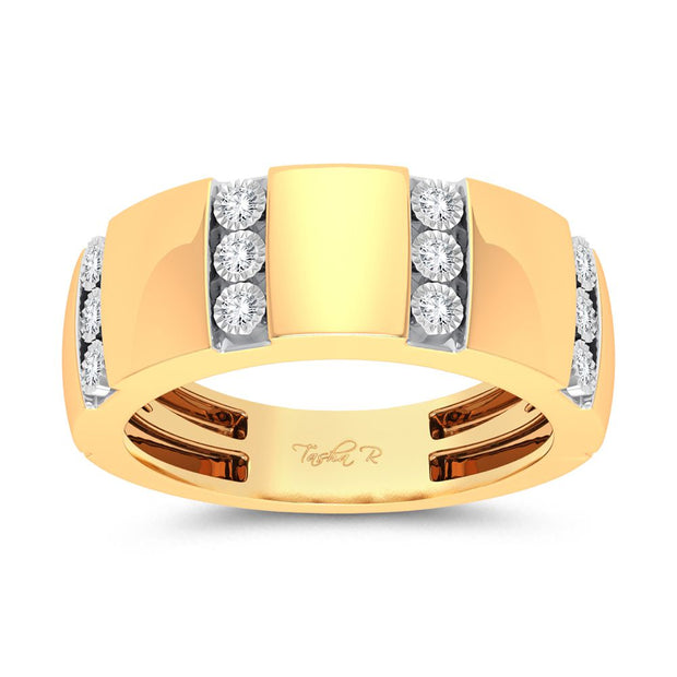 10K yellow gold 0.20 ctw Diamond Men's band