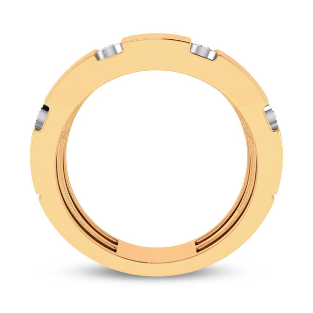 10K yellow gold 0.20 ctw Diamond Men's band