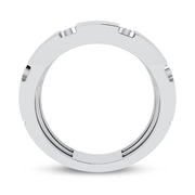 10K white gold 0.20 ctw Diamond Men's Band