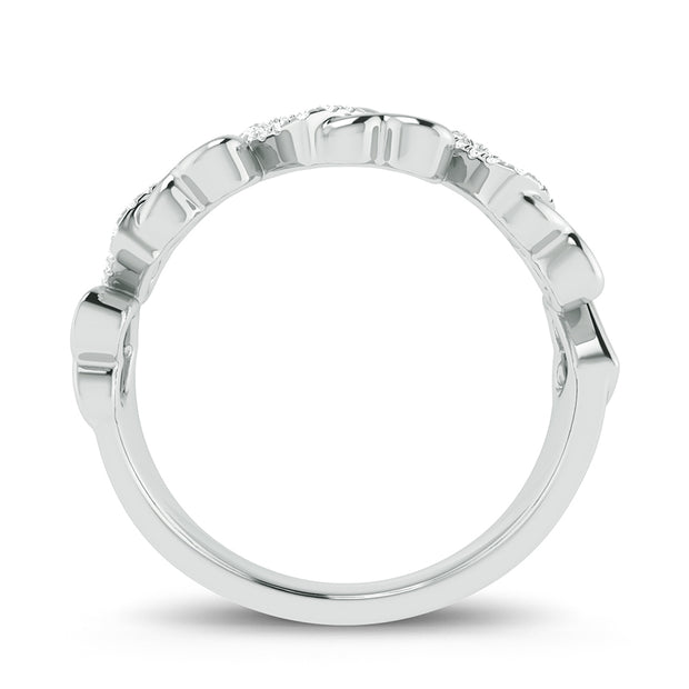 10K white gold 0.10 ctw Diamond fashion Ring