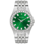 Bulova Dress/Classic Crystal Mens Watch Stainless Steel