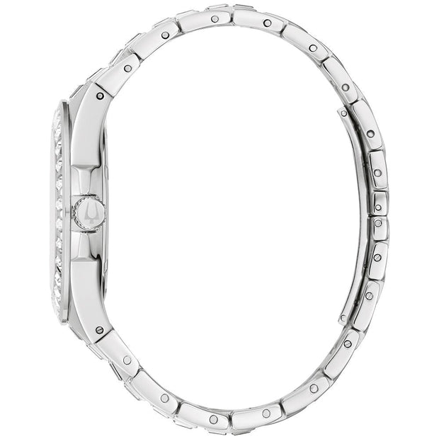 Bulova Dress/Classic Crystal Mens Watch Stainless Steel