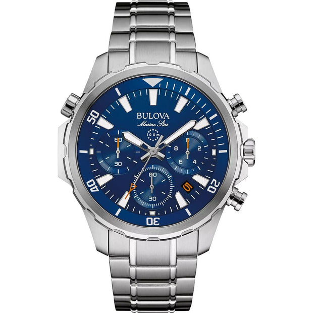 Bulova Performance Marine Star Mens Watch Stainless Steel