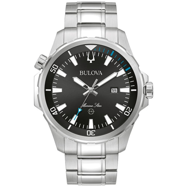 Bulova Performance Marine Star Mens Watch Stainless Steel