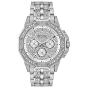 Bulova Dress/Classic Crystal Mens Watch Stainless Steel