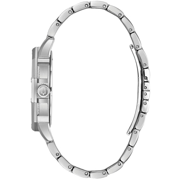 Bulova Dress/Classic Crystal Mens Watch Stainless Steel