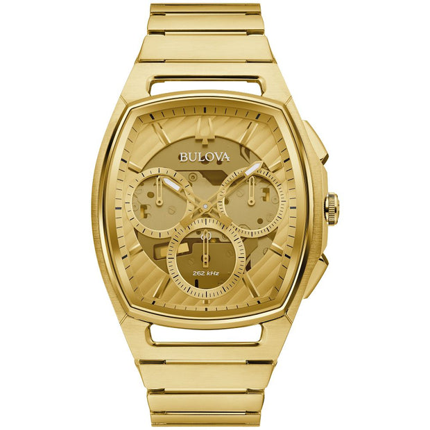 Bulova Proprietary Curv Mens Watch Stainless Steel