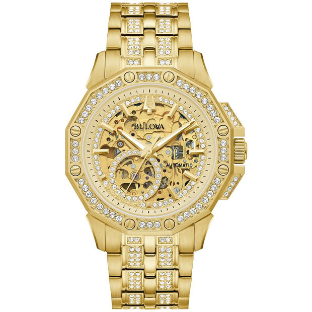 Bulova Dress/Classic Crystal Mens Watch Stainless Steel