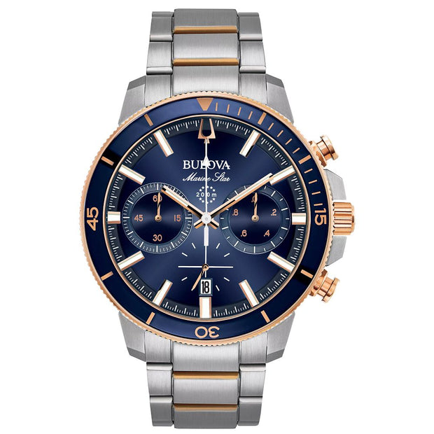 Bulova Performance Marine Star Mens Watch Stainless Steel