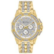 Bulova Dress/Classic Crystal Mens Watch Stainless Steel
