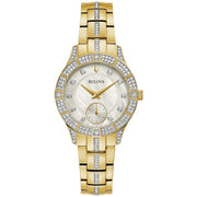 Bulova Dress/Classic Crystal Ladies Watch Stainless Steel