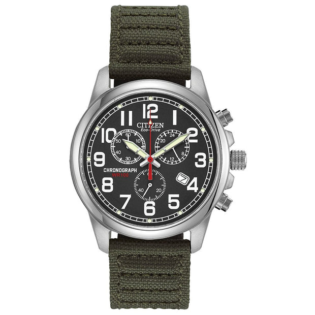 Men's Citizen Eco-Drive® Military Chronograph Watch AT0200-05E