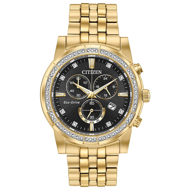 CITIZEN Eco-Drive Crystal Mens Watch AT2452-52E