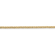 14k 2.4mm 24in Semi-Solid Anchor Chain