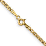 14k 2.4mm 24in Semi-Solid Anchor Chain