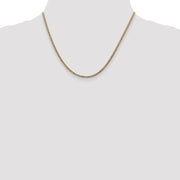 14k 2.5mm 18in Semi-Solid Curb Chain