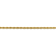 14K 3mm 24in Semi-Solid Rope Chain